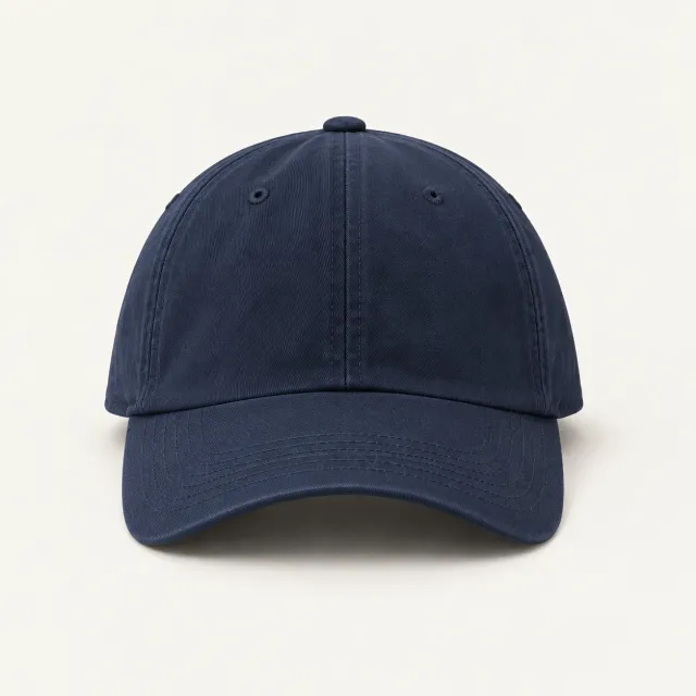 Navy Cotton Twill Cap
