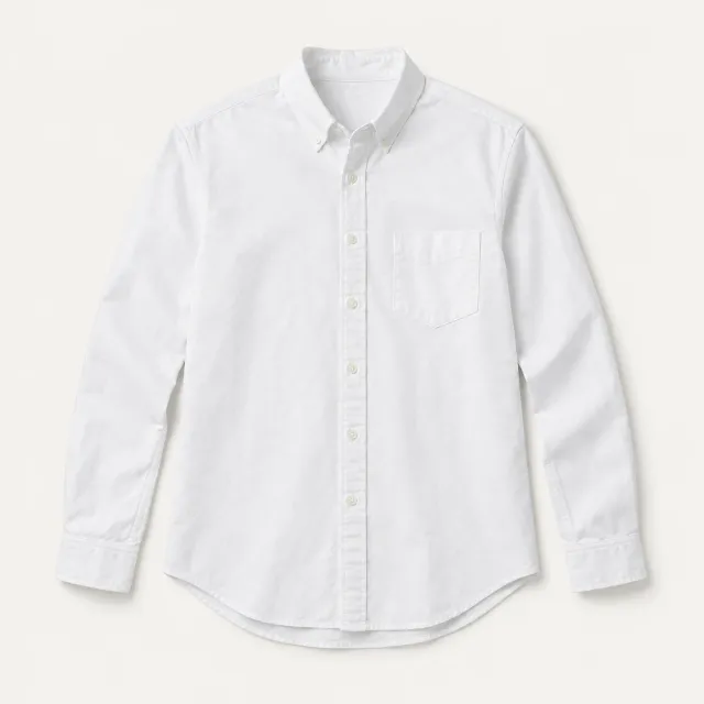White Cotton Oxford Shirt
