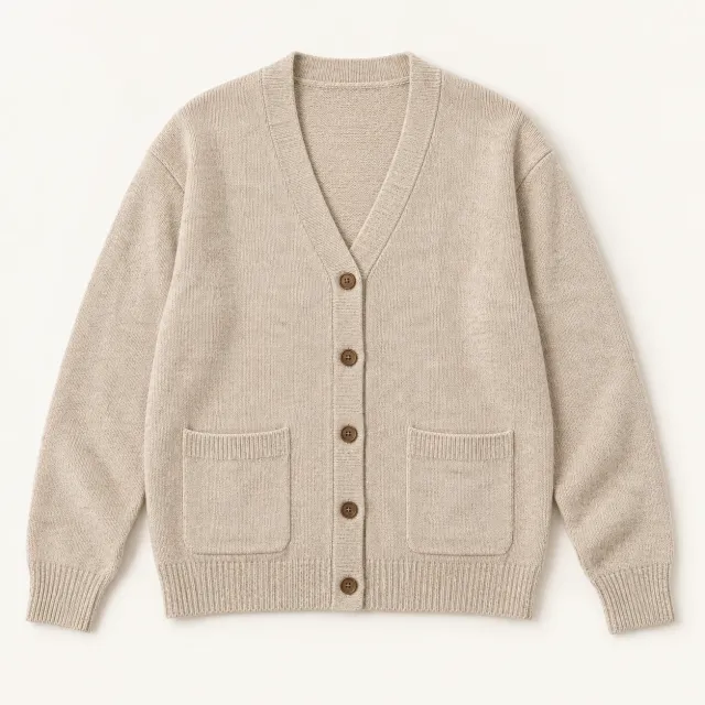Oat Textured Knit Cardigan