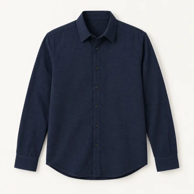 Ink Textured Long Sleeve Shirt