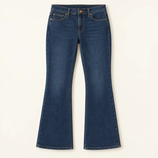 Deep Blue Bootcut Jeans