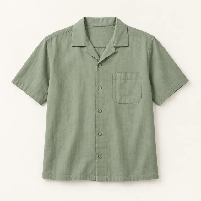 Sage Short Sleeve Camp Shirt