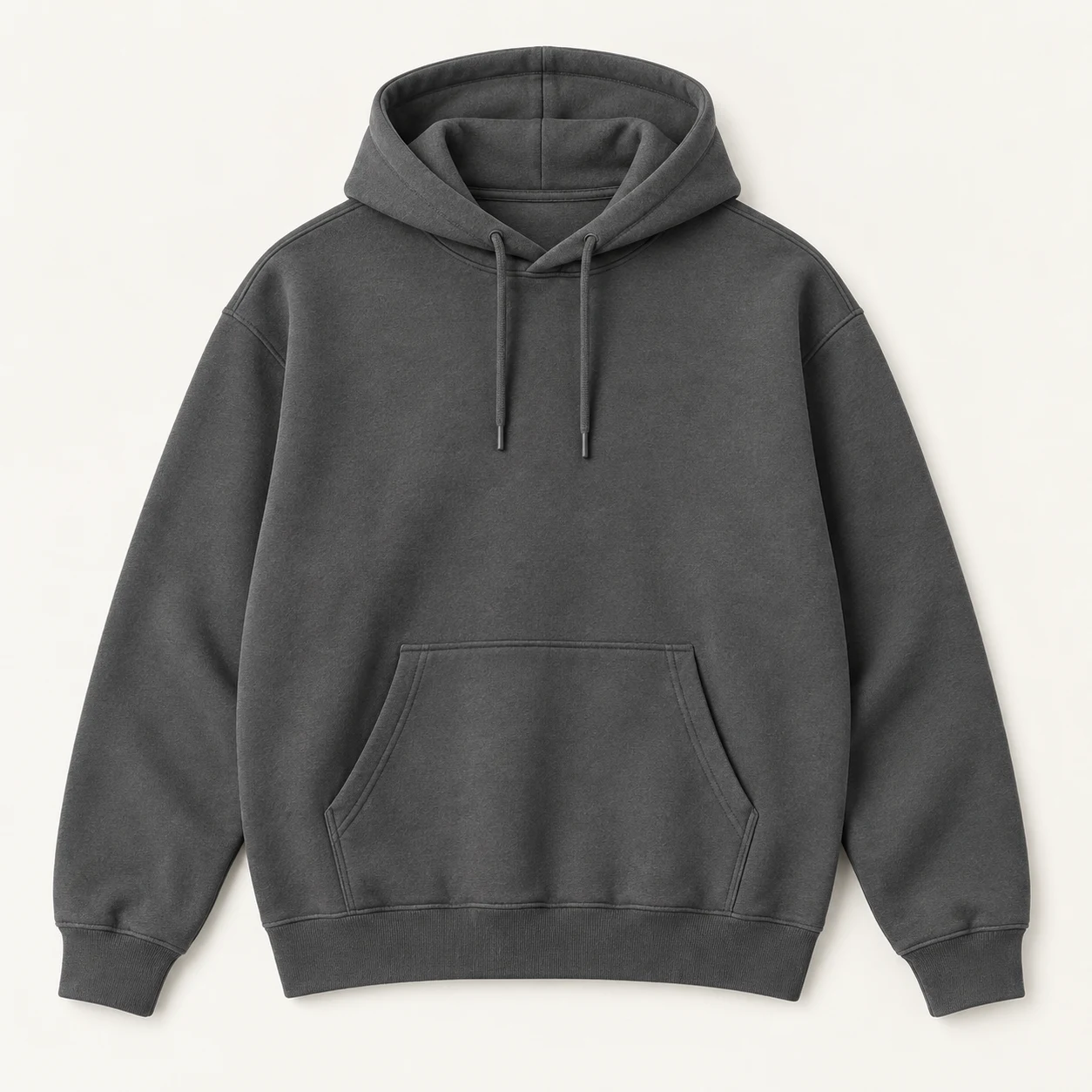 Graphite Relaxed Pullover Hoodie