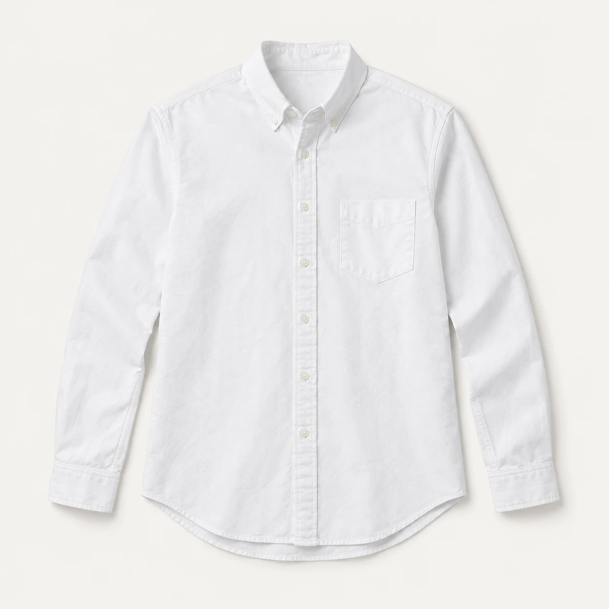 White Cotton Oxford Shirt