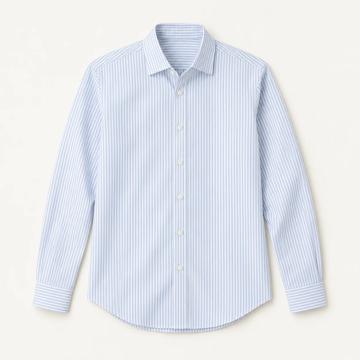 Blue Stripe Poplin Shirt