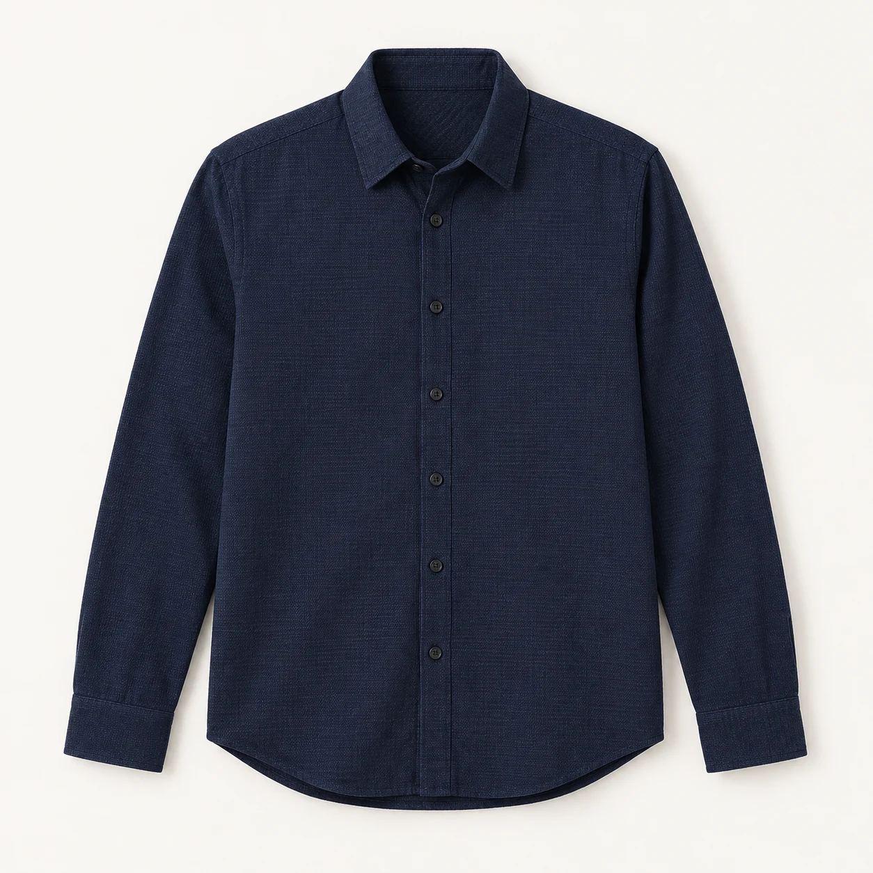 Ink Textured Long Sleeve Shirt