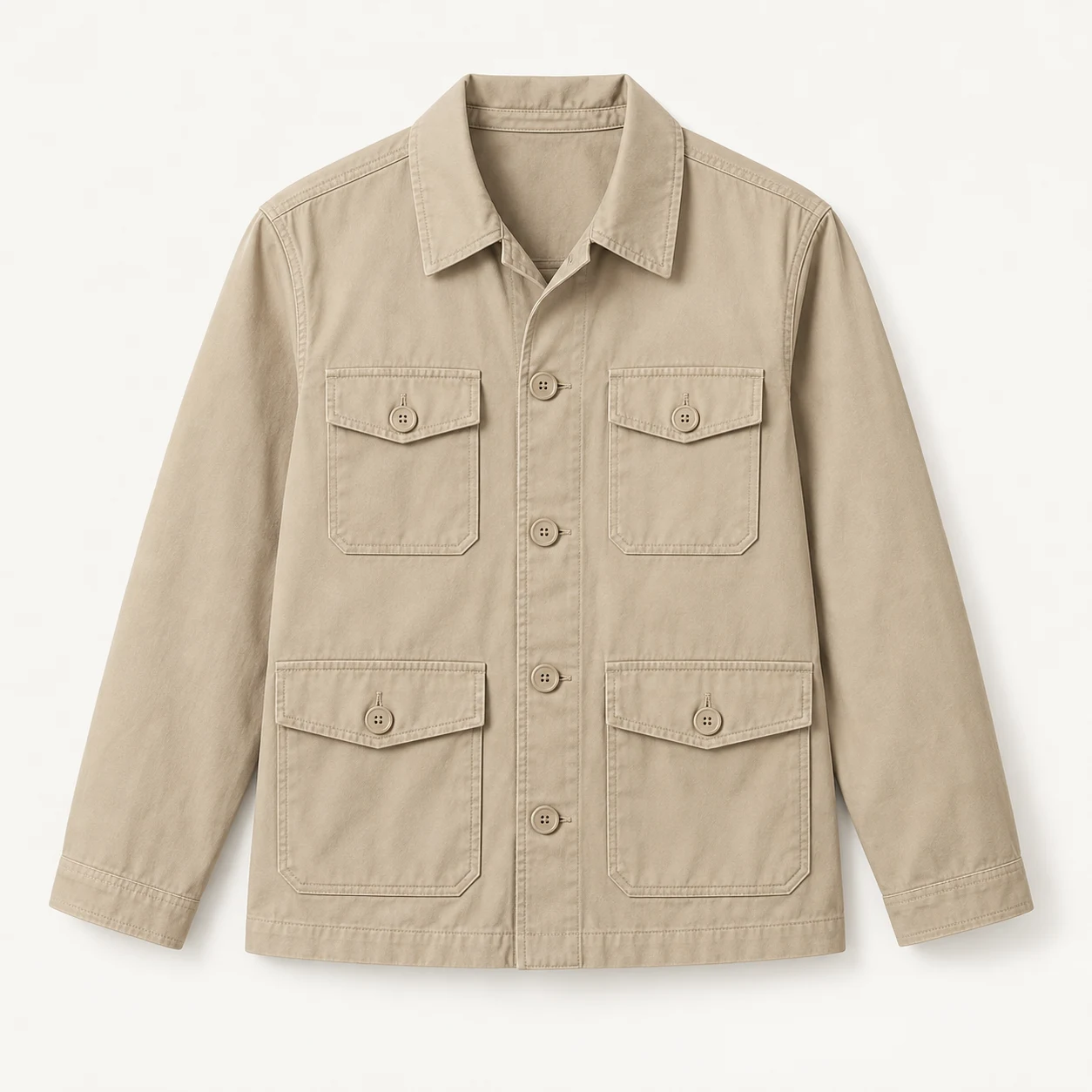 Sand Lightweight Utility Jacket