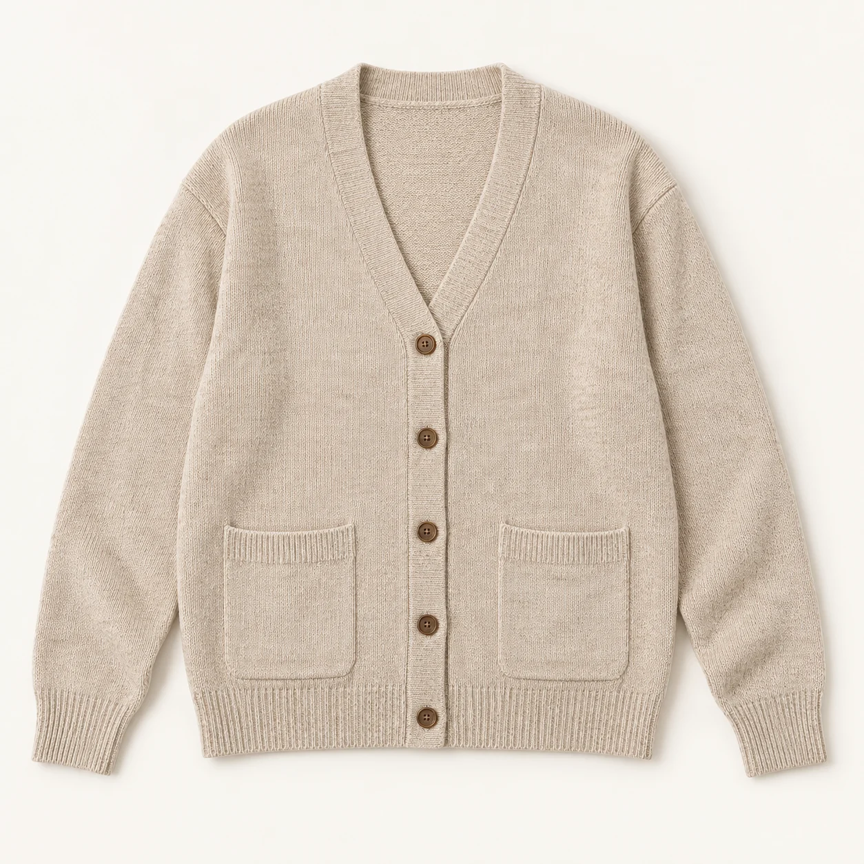 Oat Textured Knit Cardigan